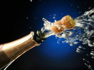 Godt nytår champagne