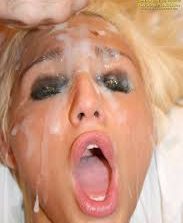 badet i sæd bukkake