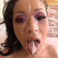 sperm sæd i ansigtet facial cumshot