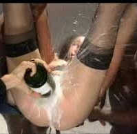 champagne i røvhullet