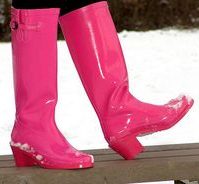 pink hunter gummistøvler fetish